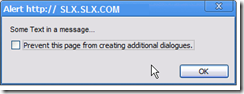 Alert in SalesLogix with Warning