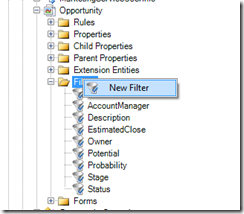 Application Architect Opportunity Filter