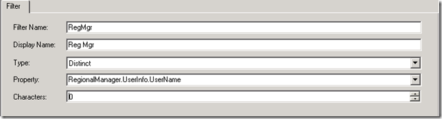 SalesLogix new entity filter filled in