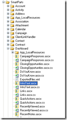 SalesLogix Dashboard custom Smartparts