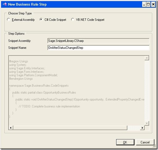 Adding a new SalesLogix Event to a Property 3