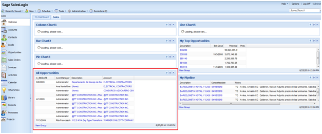 SalesLogix 7.5.2 SP 3 Web Client – Promote to Dashboard | Customer FX